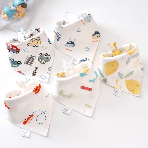 千奇宝贝a类纯棉三角口水巾