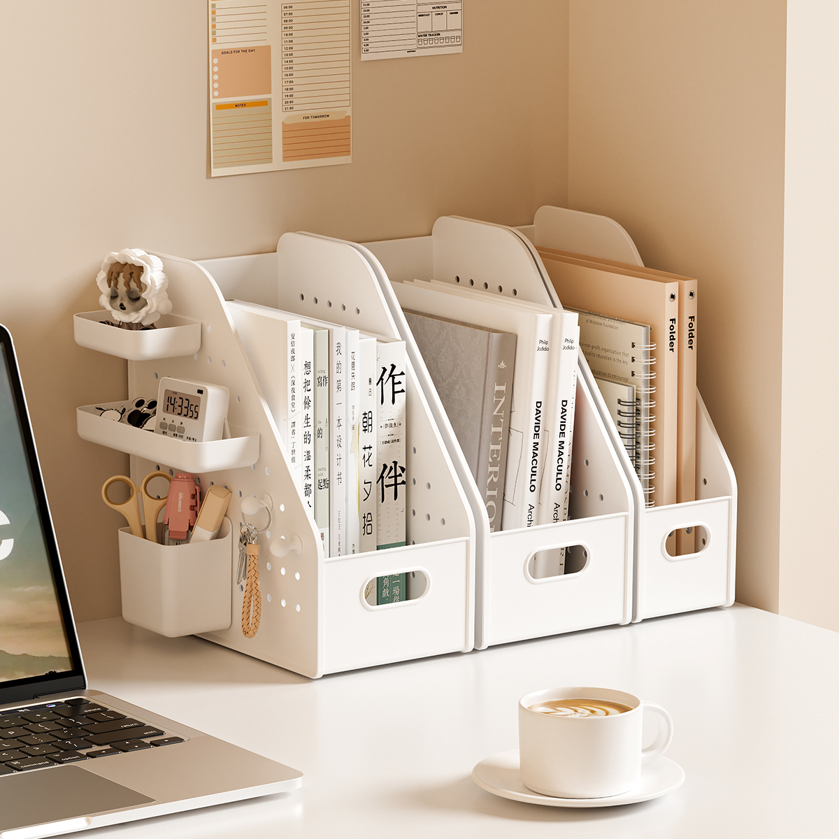 桌面书立架洞洞板书本置物架