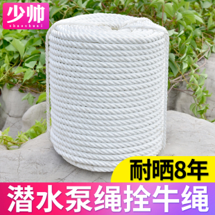 高空安全绳耐磨货车拉绑货绳子捆绑绳户外尼龙绳潜水泵提绳拴牛绳