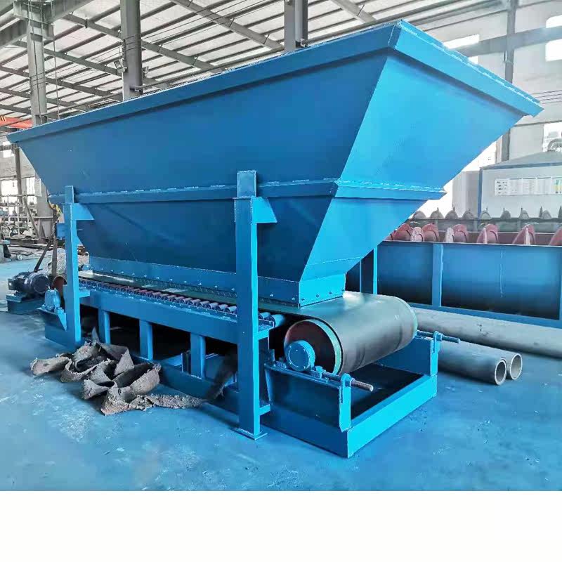 1000型皮带给料机砖泥泥土下料机黏土喂料机定量入料皮带输送机