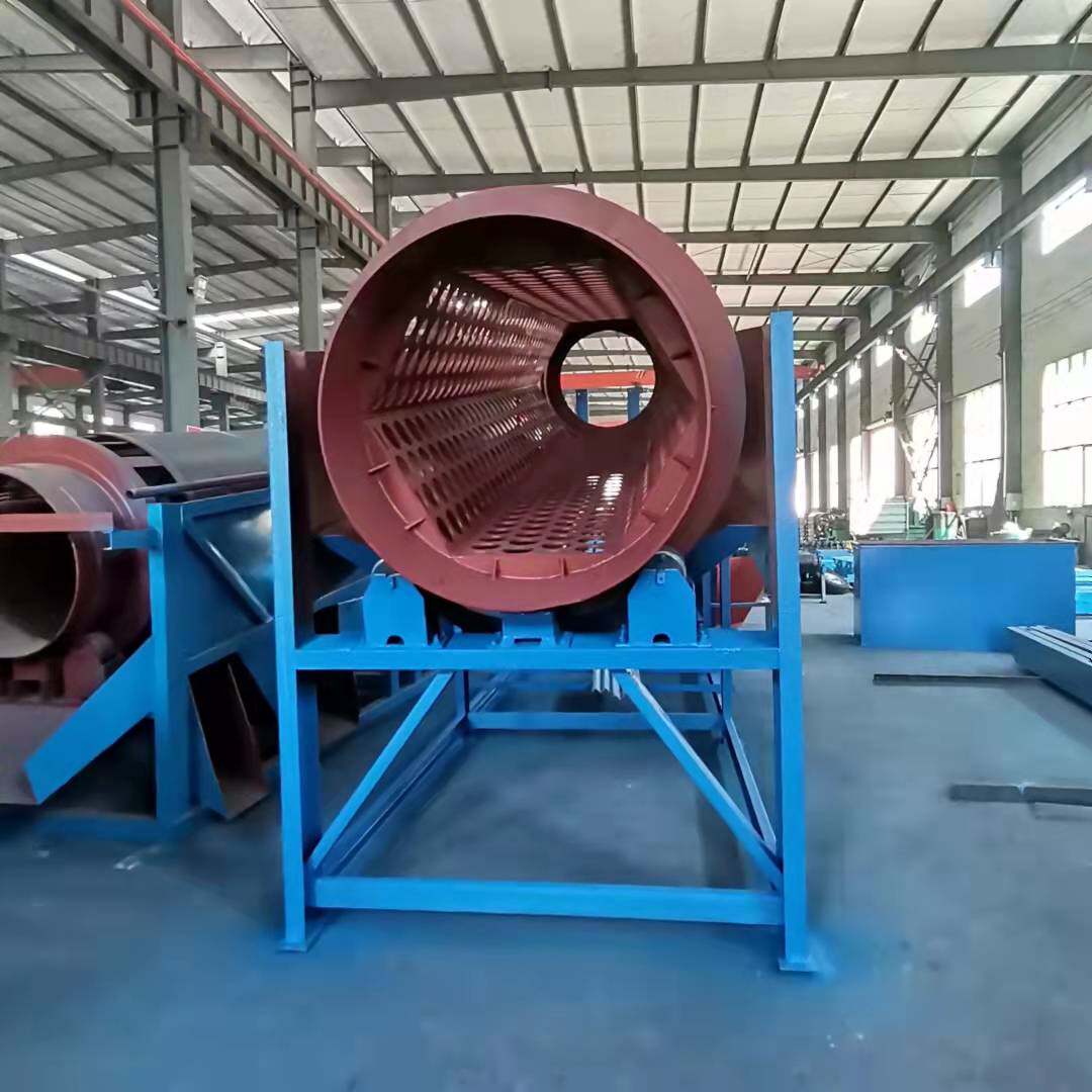 加工大型移动式无轴六角滚筒筛石机小震动筛沙机洗沙机锰钢冲孔筛