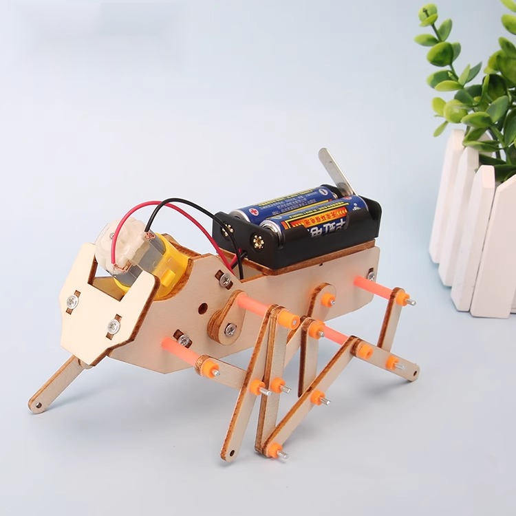 儿童六足机器人拼装模型