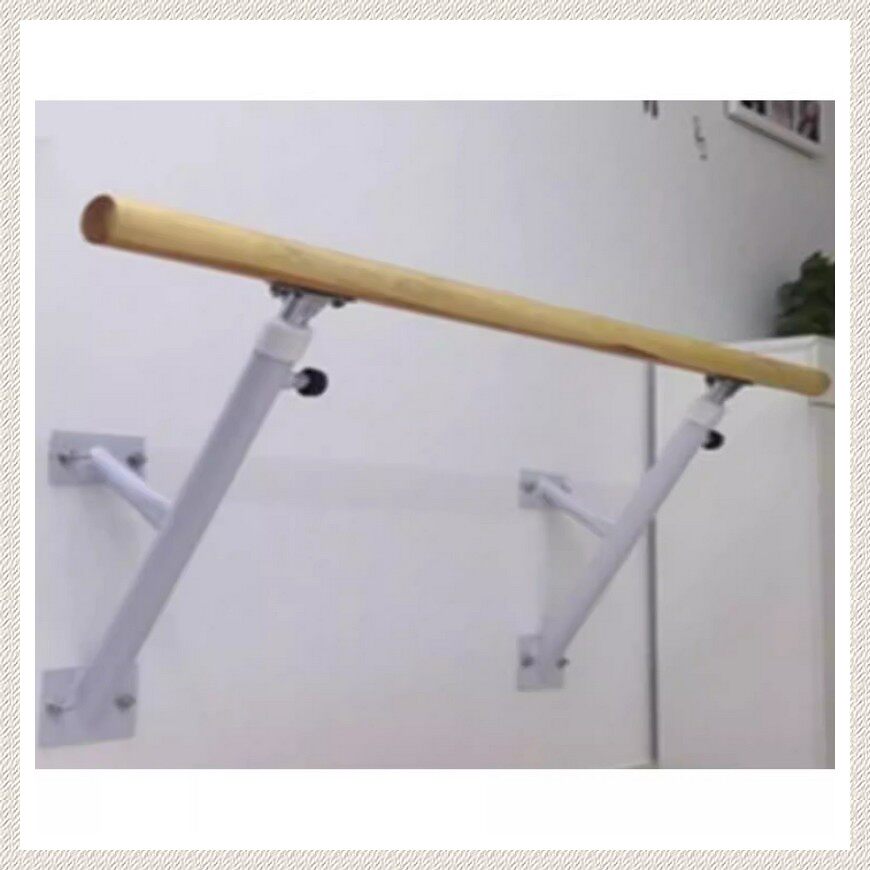 舞蹈把杆舞蹈教室压腿杆扶手压脚杠跳舞把杆壁挂式水曲柳舞蹈把杆