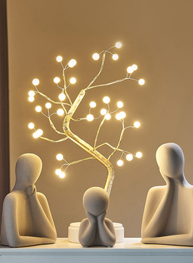 简约桌面装饰品陶瓷小人摆件