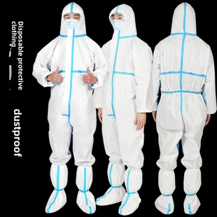 和女式 连帽男式 隔 全身成人野战服一件式 一次性防护飞机旅行一件式