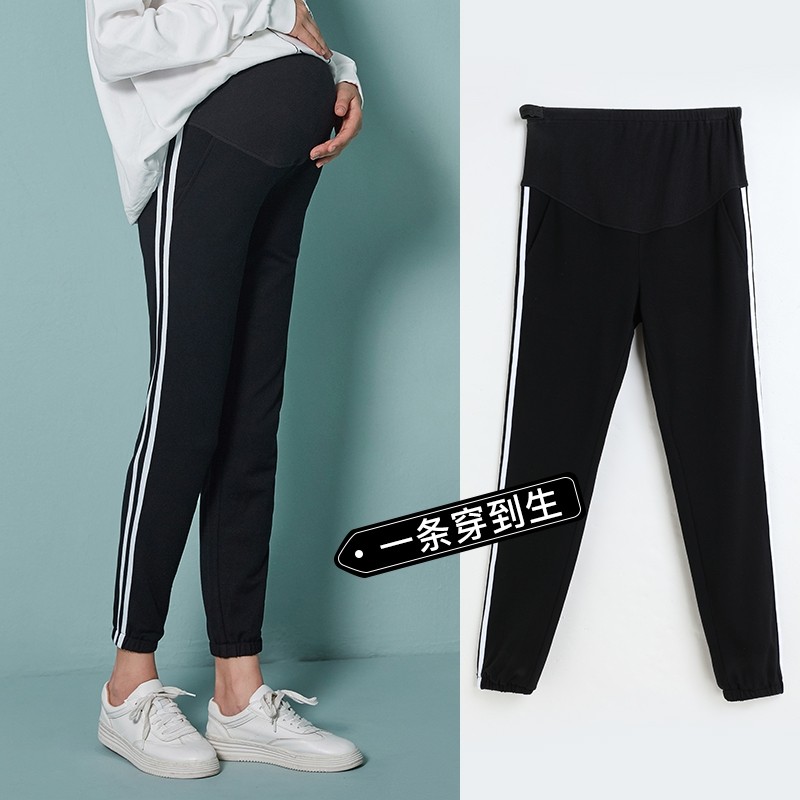 孕妇裤裤子春秋款外穿休闲裤秋季时尚秋冬宽松运动裤潮妈孕妇秋装