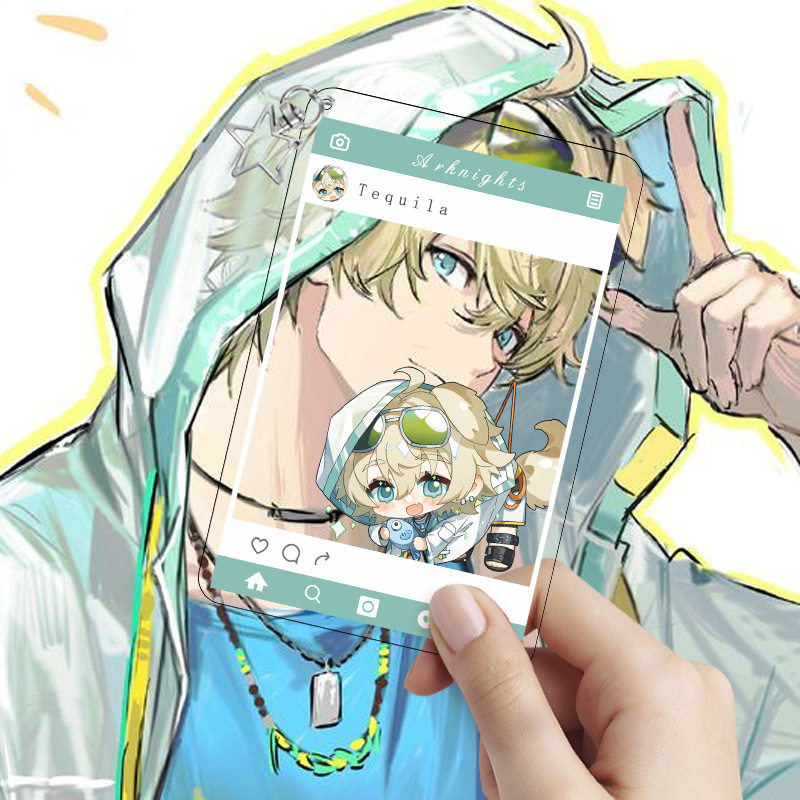【新款】同人明日方舟合影卡透卡二次元龙舌兰水月挂件动漫周边