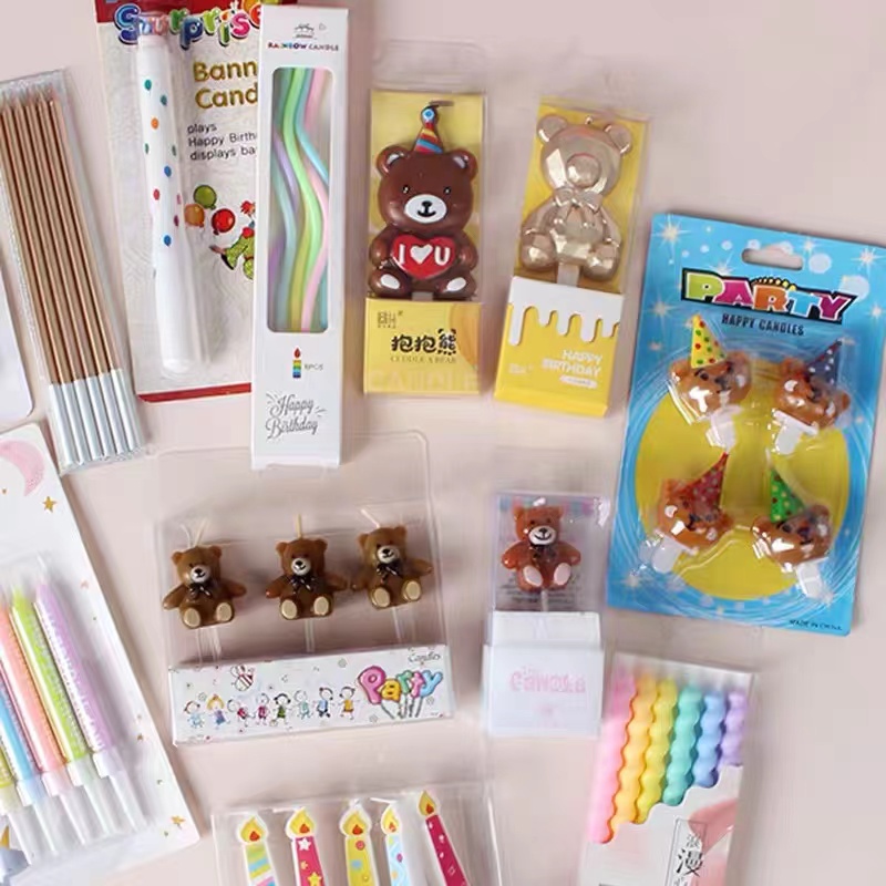 惊喜小丑小熊蜡烛宝宝生日帽