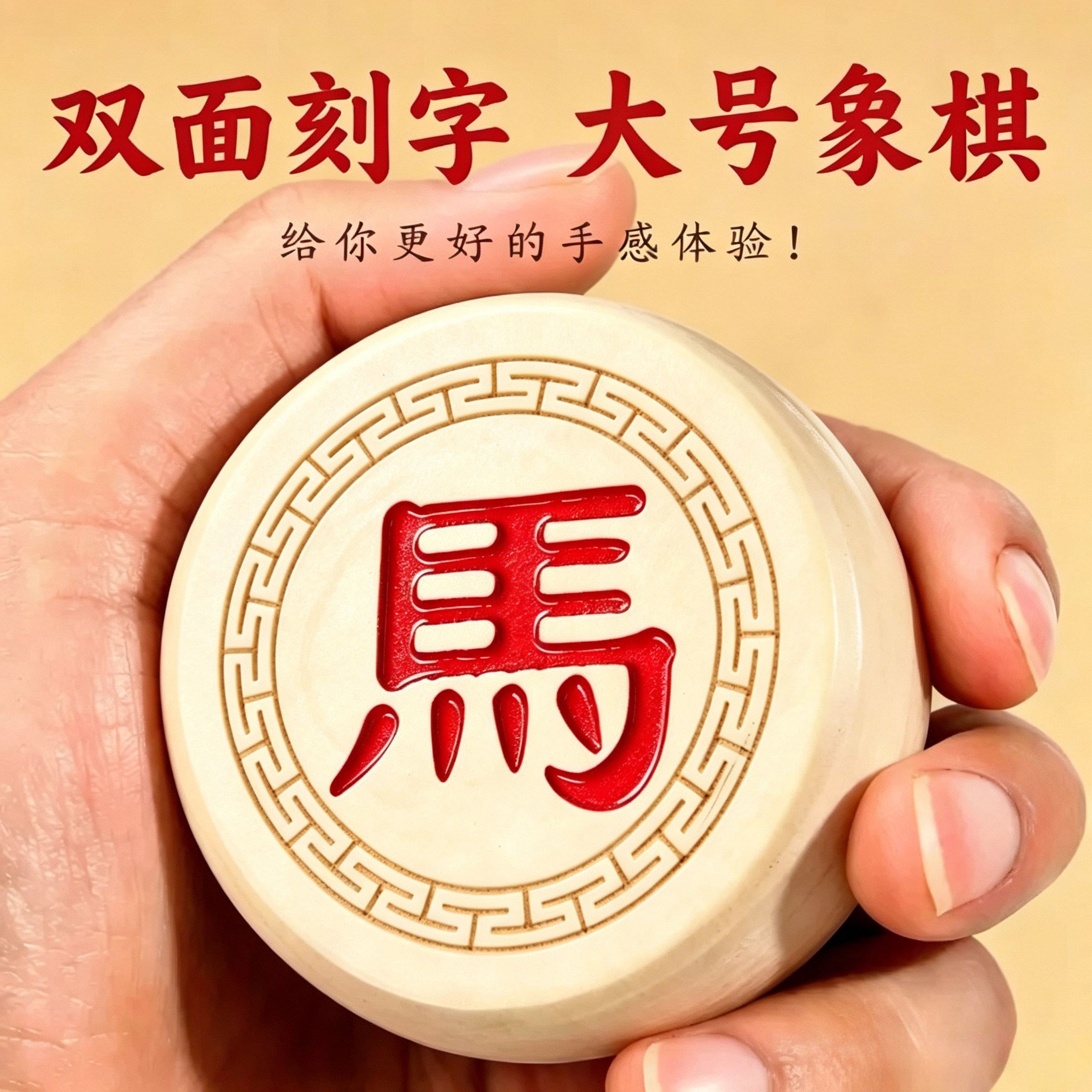 中国象棋实木大号双面象棋送礼