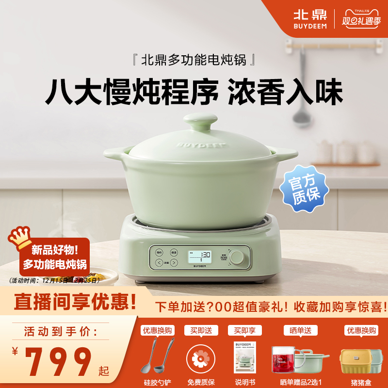 北鼎多功能电炖锅家用慢炖陶瓷锅