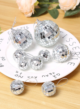 迪斯科镜面 反光球2cm-80cm酒吧 婚庆disco蛋糕装饰球 圣诞球装饰