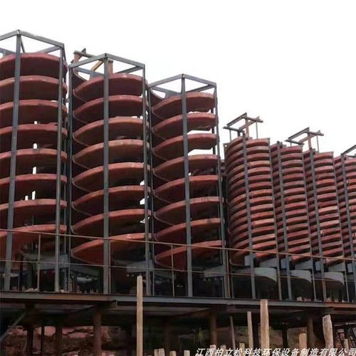 铁矿选煤5LL-1200玻璃钢螺旋溜槽 1.2米直径选矿圆槽重力分选设备