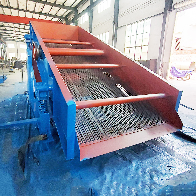 矿用筛煤震动筛石头分捡机分筛筛子沙石分料振动器2060单层振动筛