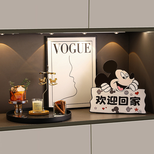 饰用品家居好物 创意高级感入户玄关收纳布置摆件客厅电视柜桌面装