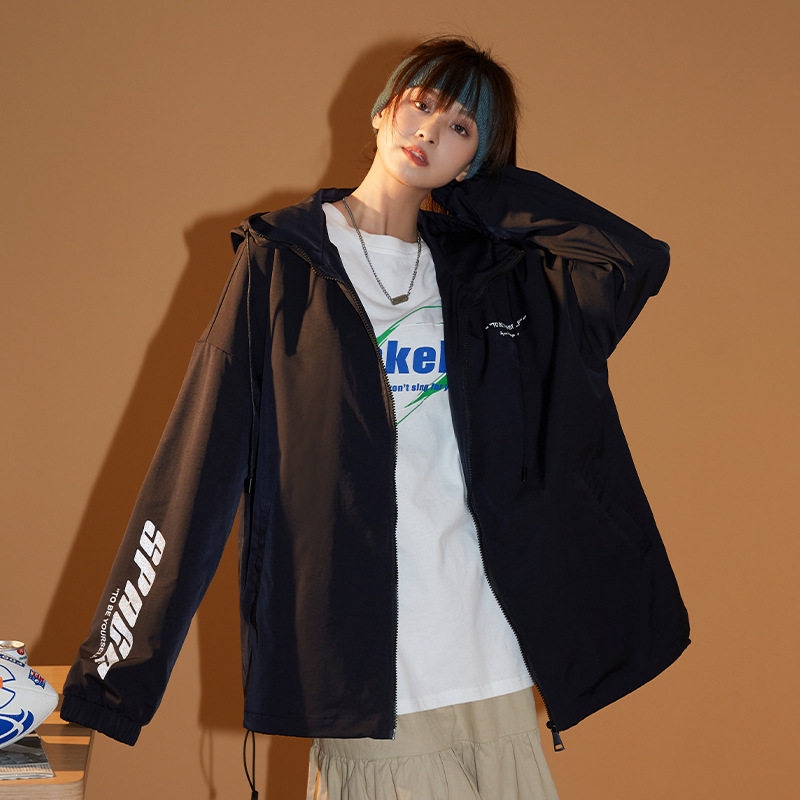 中性2021秋冬新款宽松变色龙炫彩潮流情侣连帽外套G3006,女装短外套,电商A362