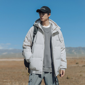 外景休闲2023新款棉衣男保暖连帽羽绒棉服外套G5006图片