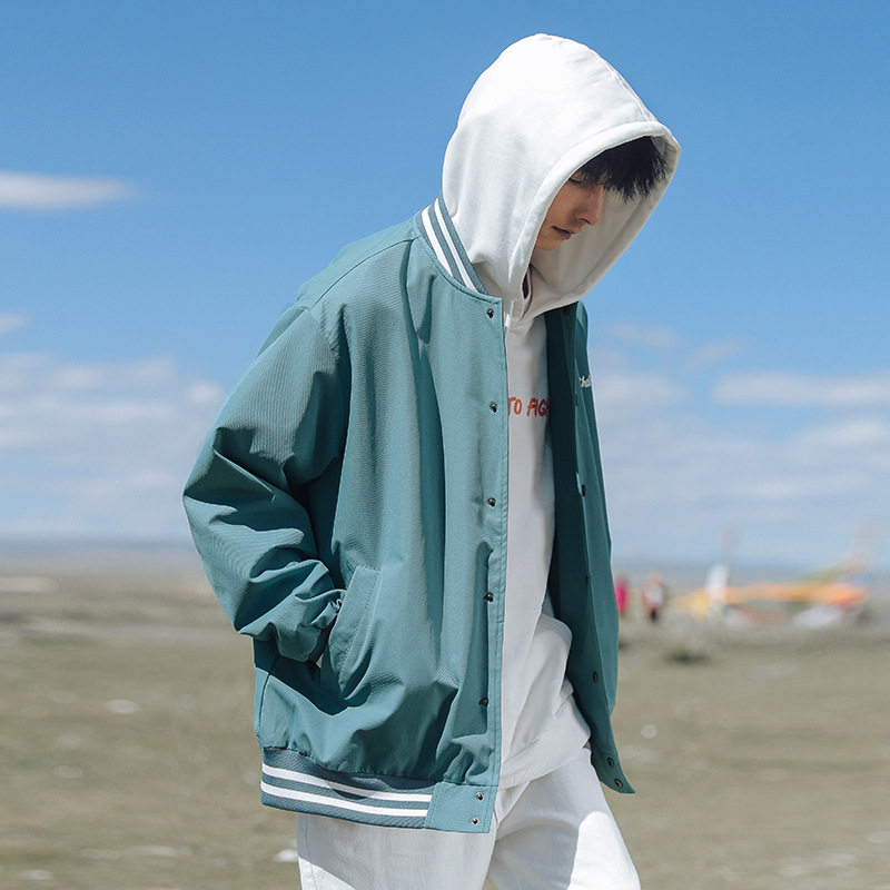 外景旅拍2021秋冬新款潮牌刺绣百搭休闲棒球服H3604,男装夹克,电商A362