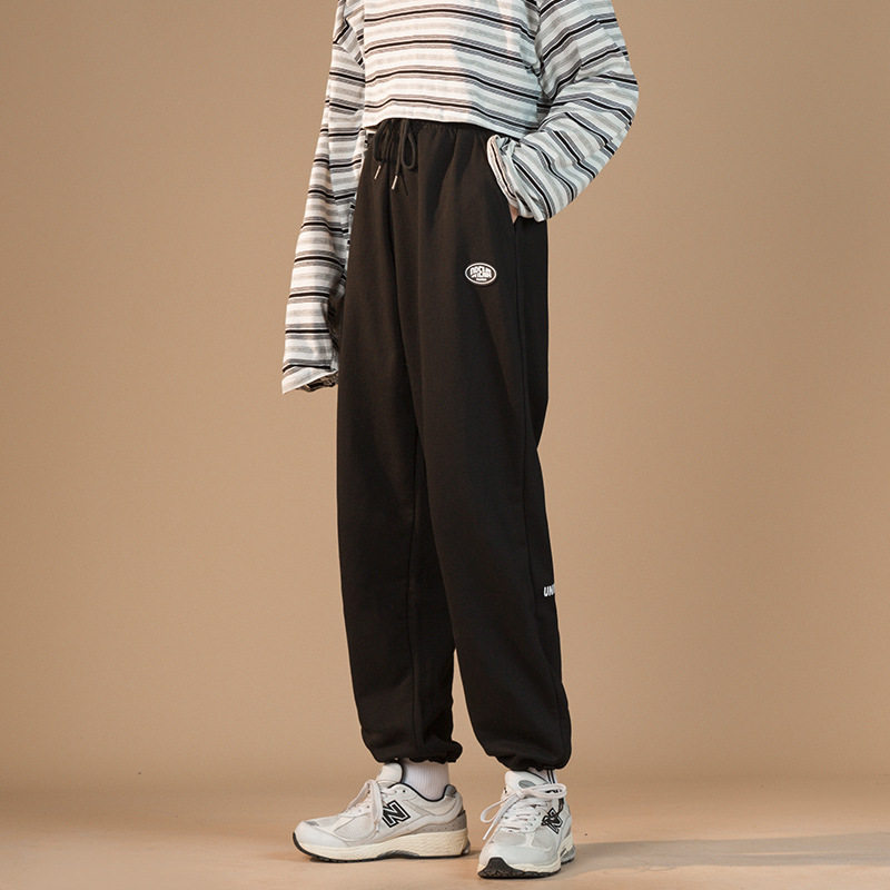 中性2021秋冬新款脚口可调抽绳宽松休闲阔腿运动裤G2522,女装休闲裤,电商A362