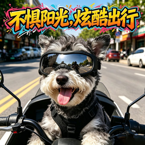雪纳瑞专用狗狗眼镜宠物墨镜小狗护目镜狗防风镜配饰小型犬太阳镜