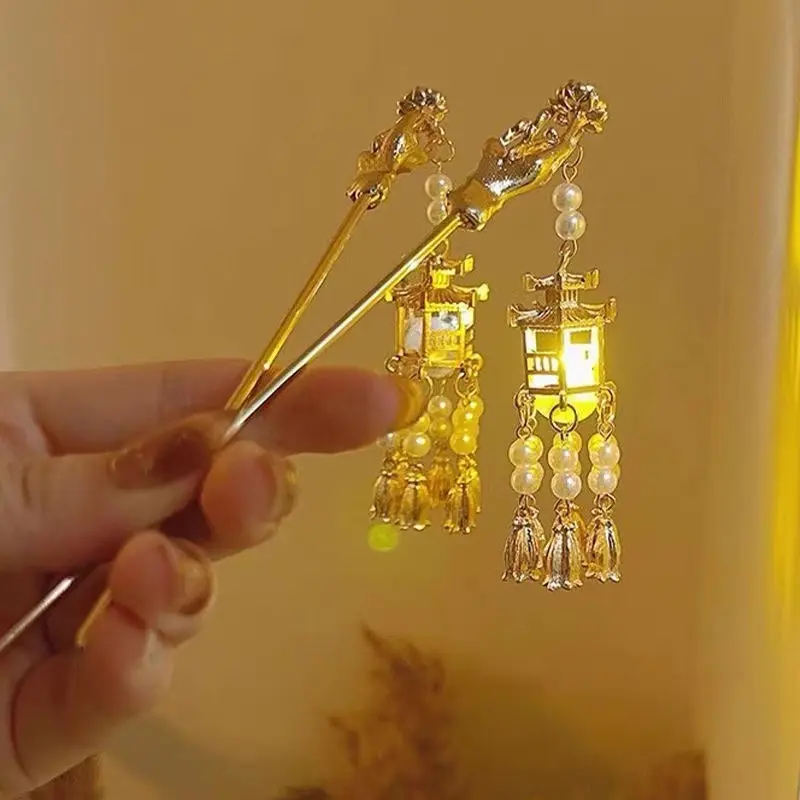 流光如意流苏发簪手作步摇古风秀禾旗袍发钗简约现代簪子盘发发饰