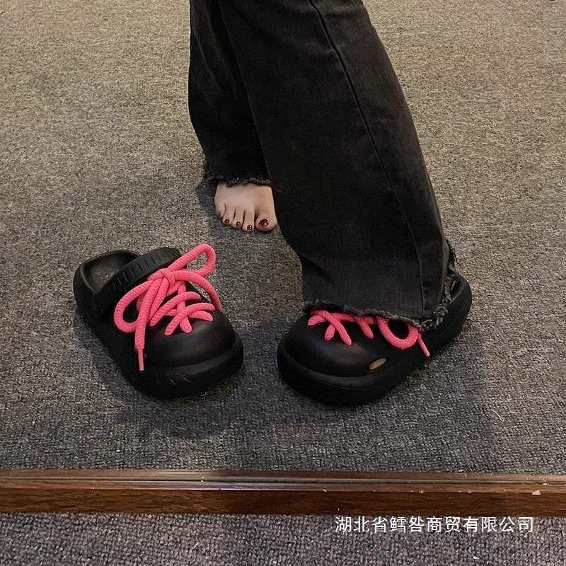厚底踩屎感洞洞鞋女夏外穿2026