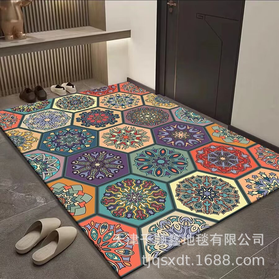 跨境地垫跑量款入户门高级感耐脏