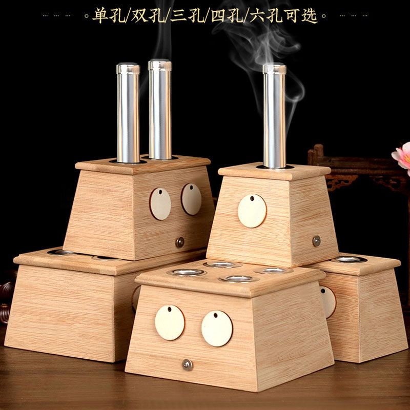 竹制艾灸盒自动推送随身灸