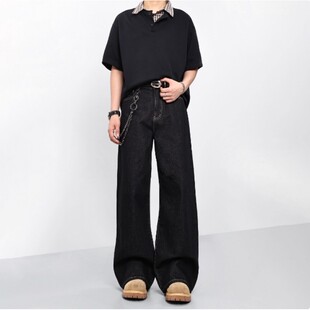 莫狂少年原创百搭脱浆原牛赛络纺2021M版 CK922 型原色直筒牛仔裤