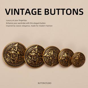 蓝色装饰毛呢毛衣开衫扣子高端精致时尚衣服纽扣配件儿童各种大全