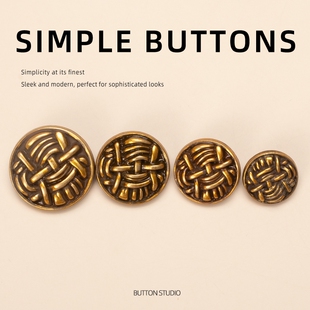 儿童上衣大人皮衣扭扣纽扣扣子秋装毛呢手动棕色男士绿色演出服女