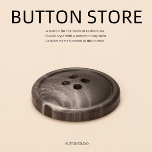 大衣纽扣外套钮扣扣子英伦风毛衣老年男士中长款针织开衫粗纺毛呢