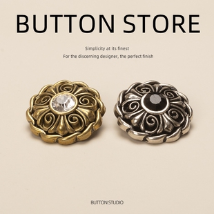 针织衫 羊绒大衣抹茶绿腰部扣衣 大衣纽扣外套钮扣扣子复古专用短款