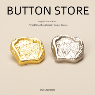 西 扣男童金属大衣纽扣外套钮扣扣子焦糖色短款 异型高端装 饰扣西装