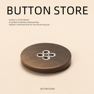 门襟软糯通用 开衫 大衣纽扣外套钮扣扣子芋泥紫短款 大衣炭灰色女装