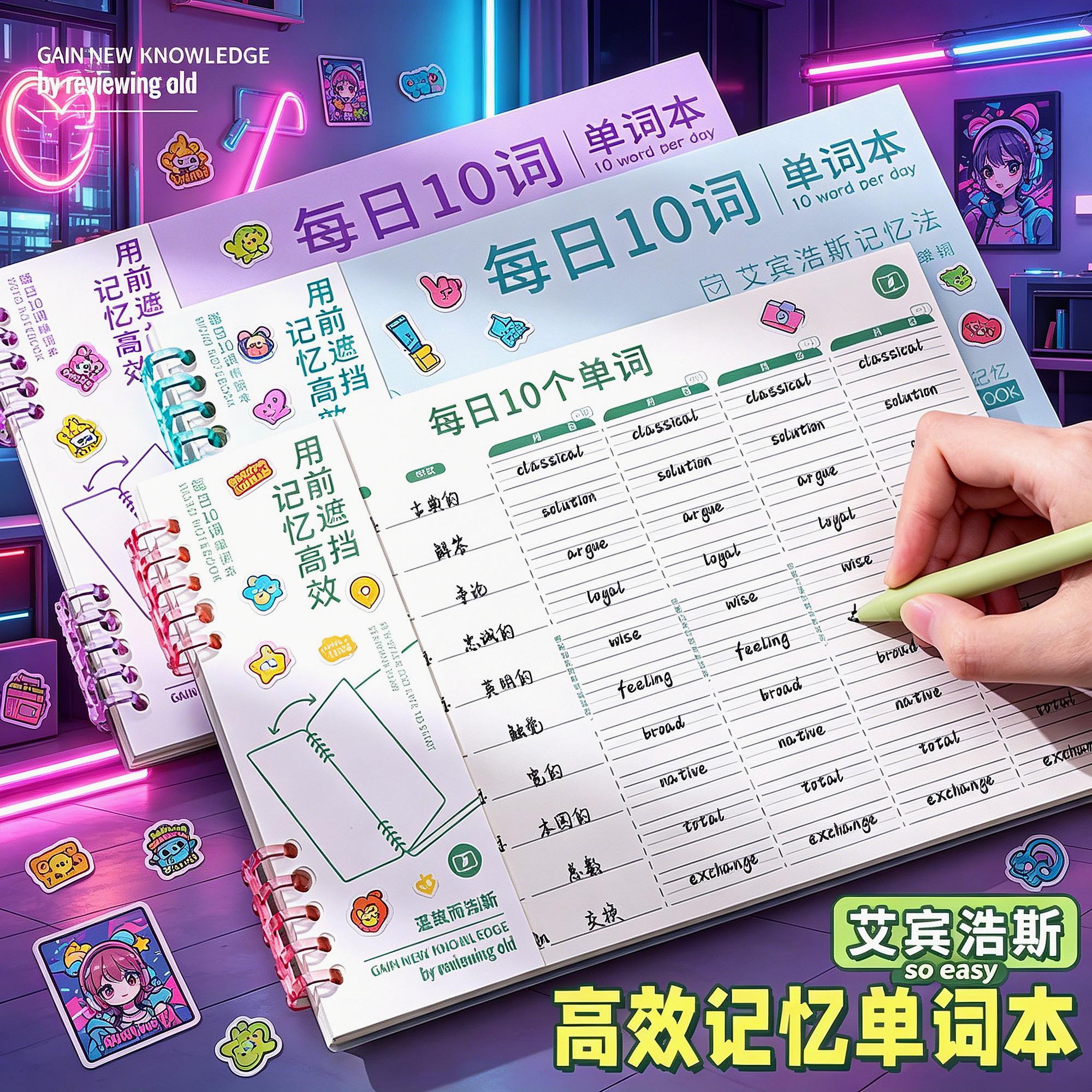 四折叠考研英语单词记背神器默