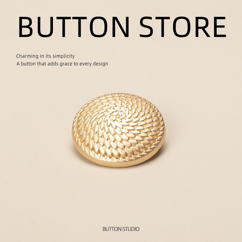 混纺学生党穿搭大衣纽扣外套钮扣扣子外套18mm浅咖色纯棉灰色