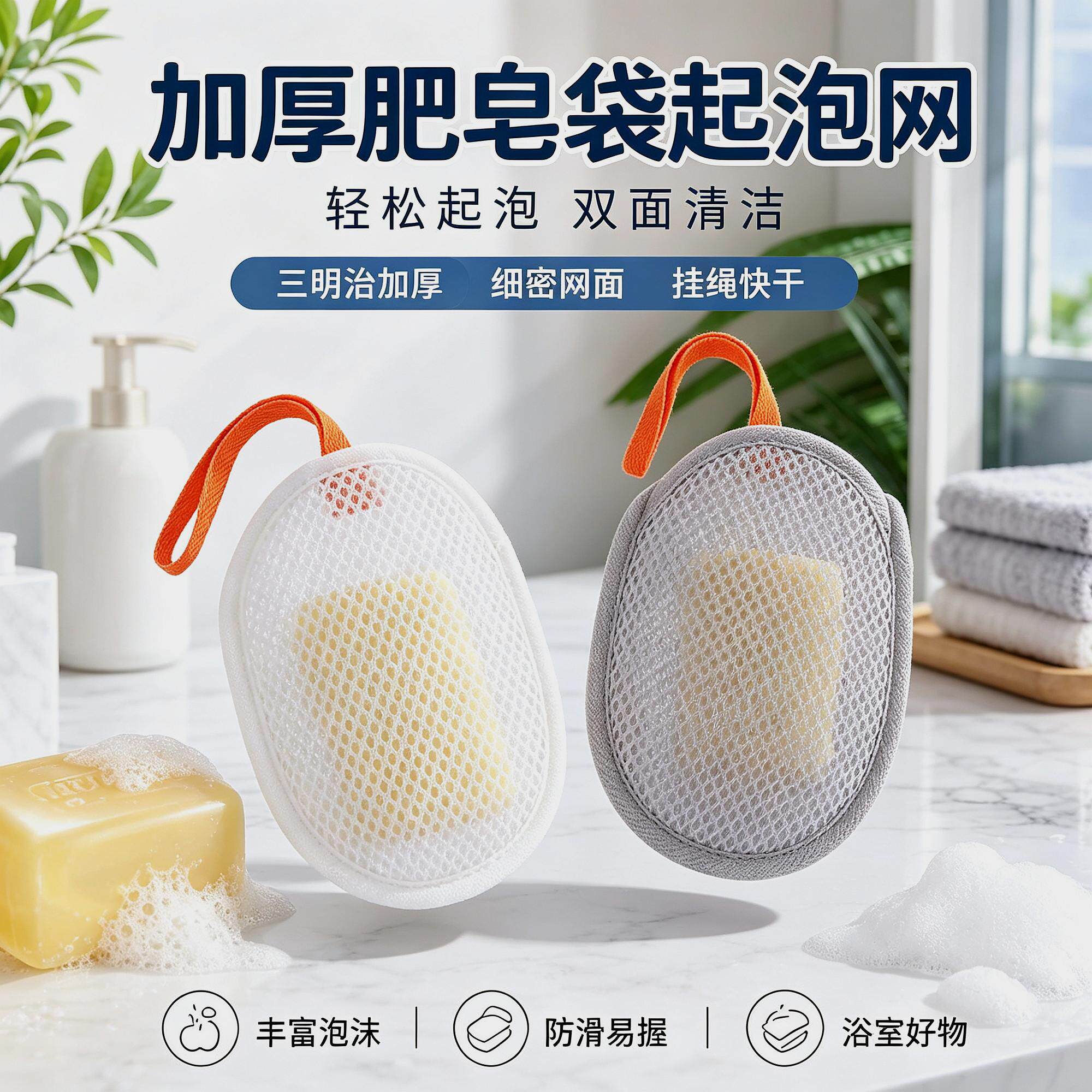 大号袋肥皂起泡网香皂打泡网专