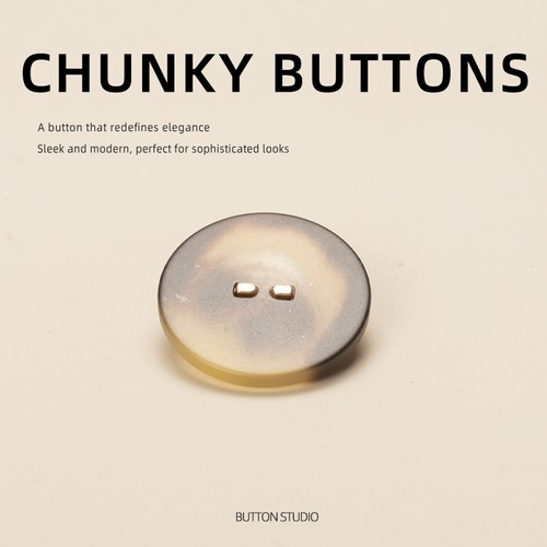 男生黄色纽扣扣子燕麦色卡其色