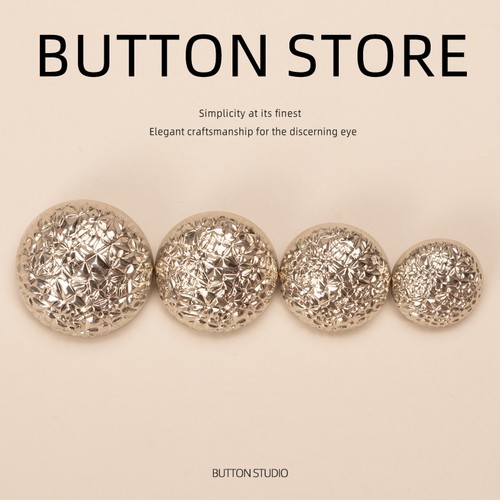 纽扣开衫粗毛呢黑色纽扣扣子配