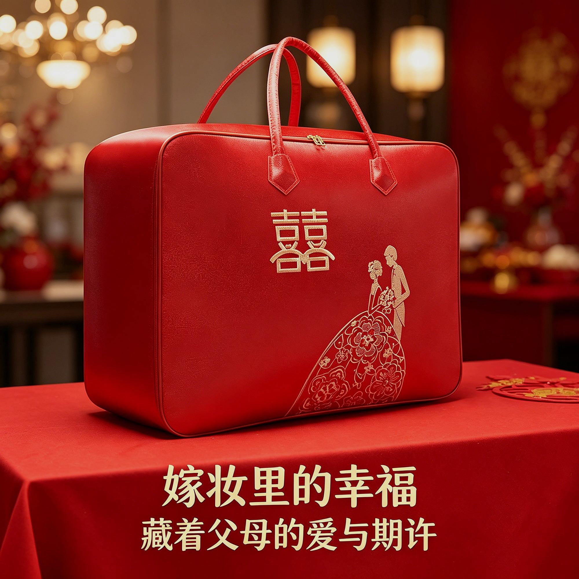 手提袋新娘结婚陪嫁被子收纳袋