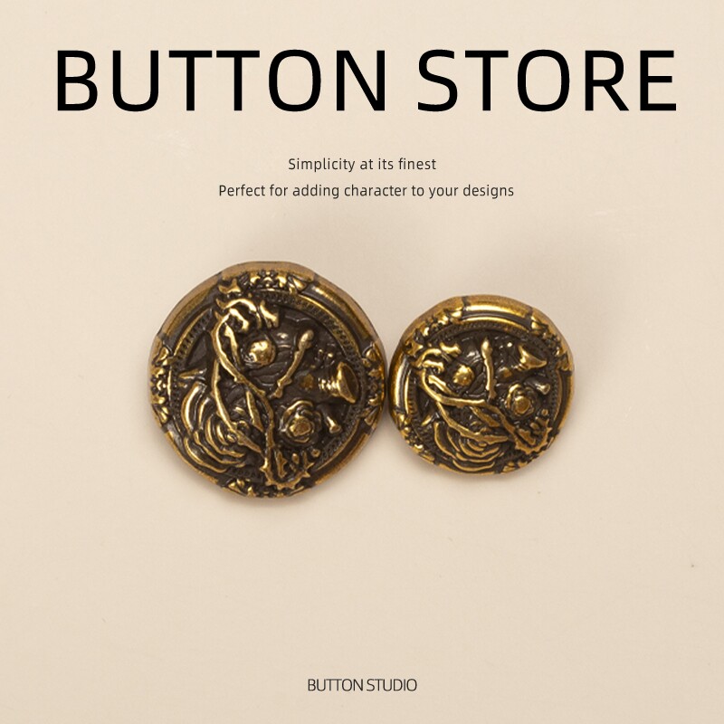 厚款针织男童18毫米大衣纽扣外套钮扣扣子儿童湖蓝色西装漂亮祖