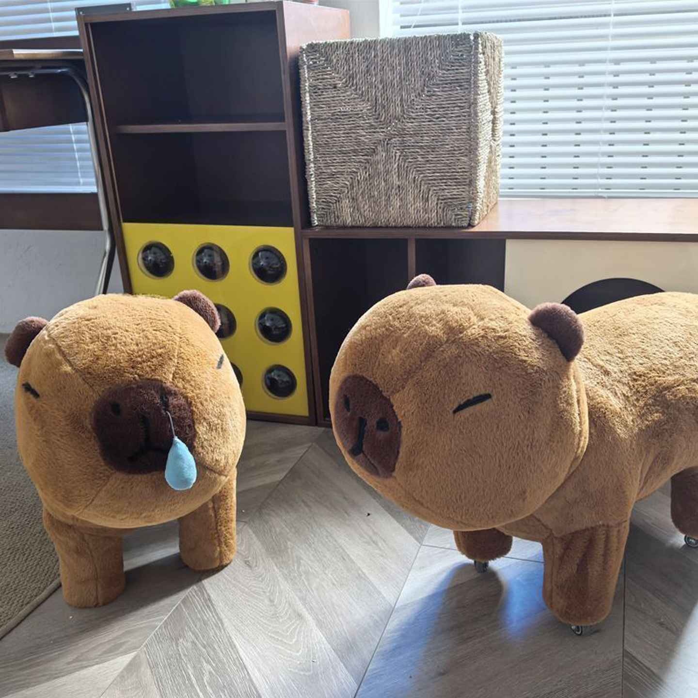 卡皮巴拉溜溜凳呆萌动物造型板凳