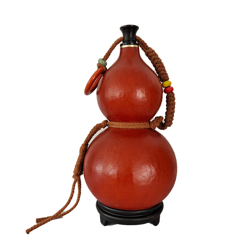 天然酒葫芦酒壶可装热水长期装酒水随身可背水杯挂件酒瓶道具大号