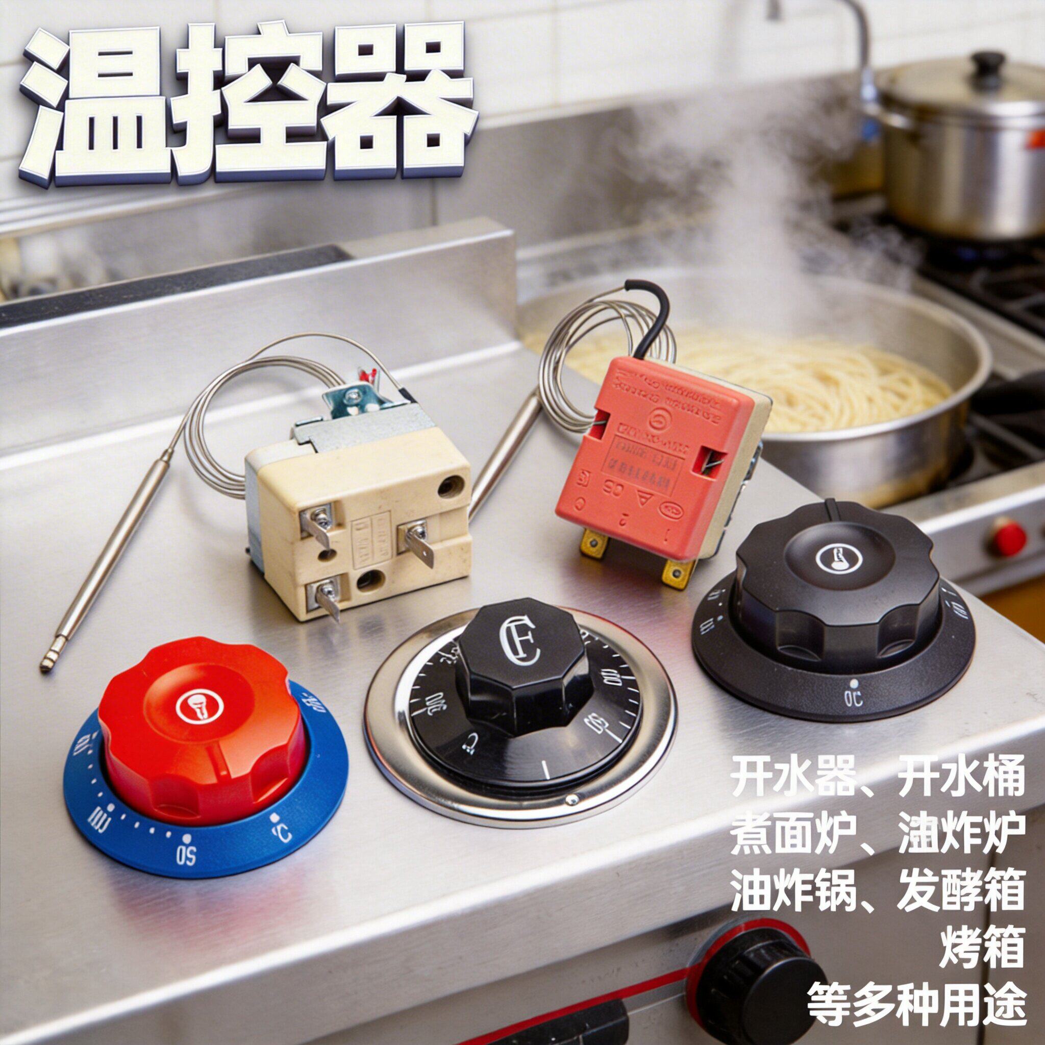 温控器温控开关保温桶电热锅电饼铛电烤炉快餐车温控仪烧烤炉可调