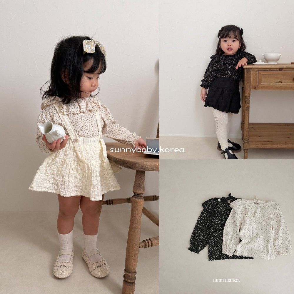 MIMIMARKET韩国童装代购26春女婴童棉甜美花边翻领碎花娃娃衫T恤,童装/婴儿装/亲子装,T恤,淘宝优惠券,粉丝福利购,淘宝优惠卷