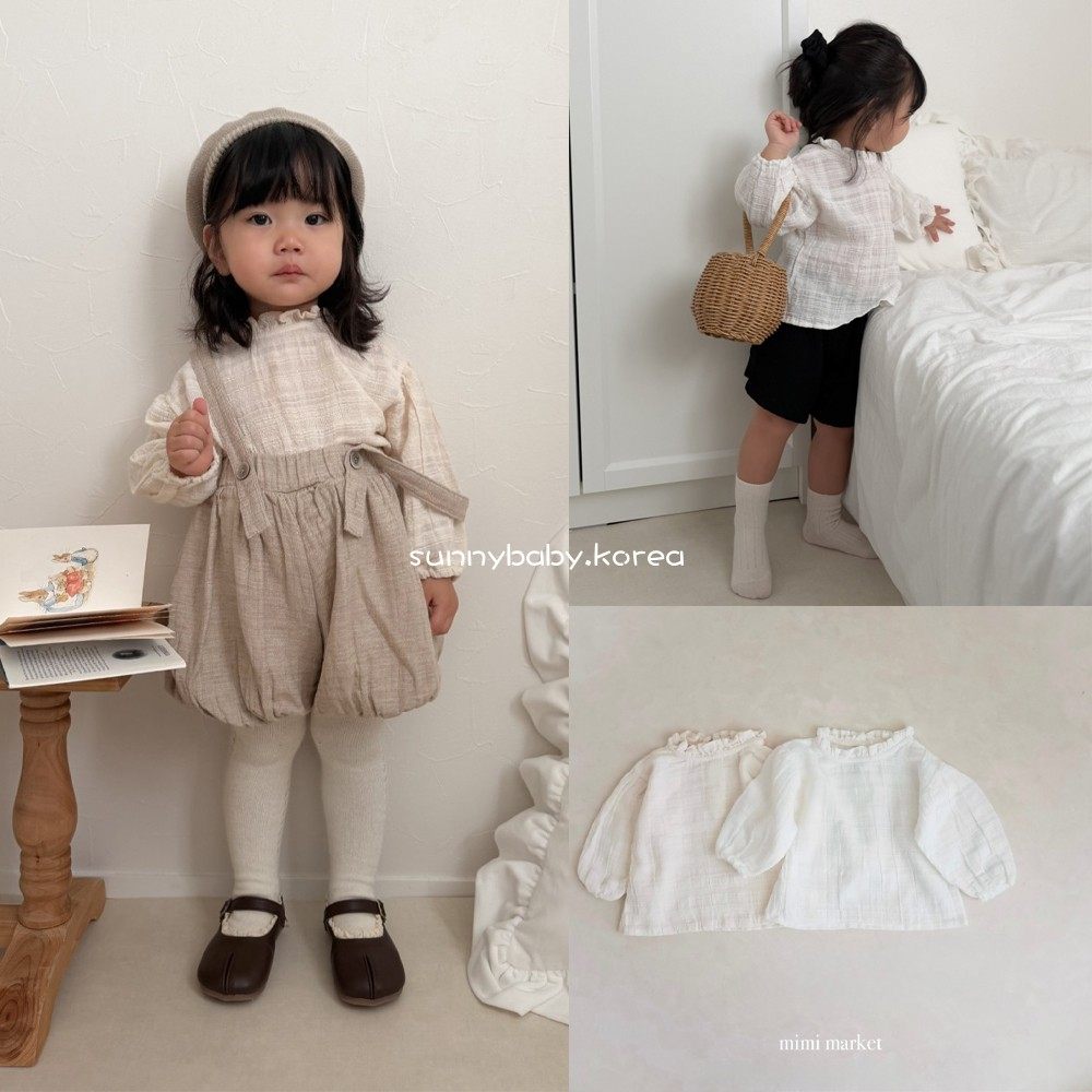 MIMIMARKET韩国童装代购26春女婴童棉柔甜美花苞领宽松娃娃衫T恤,童装/婴儿装/亲子装,T恤,淘宝优惠券,粉丝福利购,淘宝优惠卷