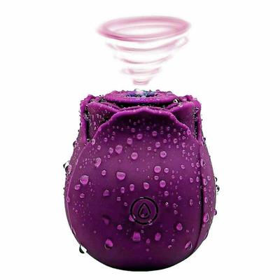 Rose Shape Vagina Sucking Vibrator Intimate Good Nipple Suck