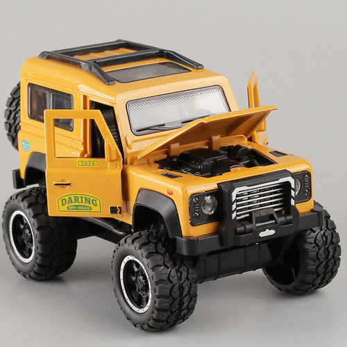 儿童四开门减震越野玩具车男孩宝宝惯性声光音乐车模耐摔摆件礼物