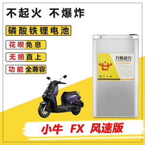 适用小牛FX电摩风速版磷酸铁锂大容量锂电池直上升级