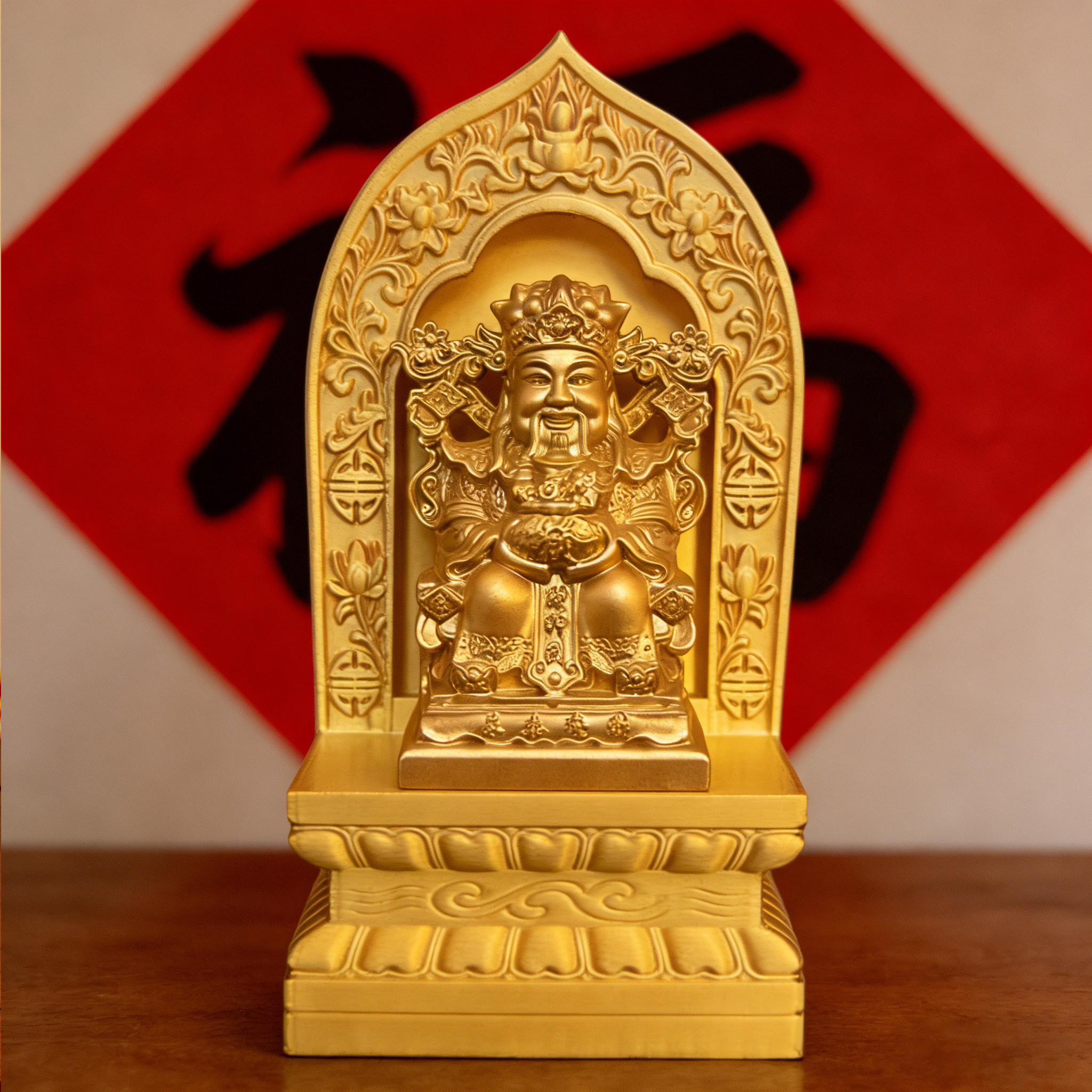 小财神底座财神到摆放台文财神专用供奉加高神台神像底托金色支架